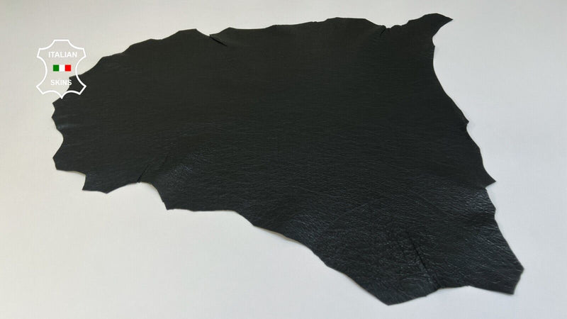 DOUBLE FACE PETROL GRAY CRINKLED Goatskin Goat leather hides 5+sqf 0.9mm #B4825