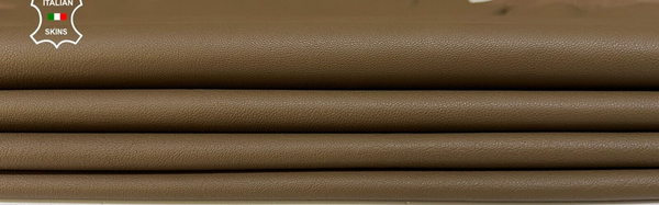 BROWN Soft Italian Lambskin leather Bookbinding 2 skins 8sqf 0.7mm #B9669