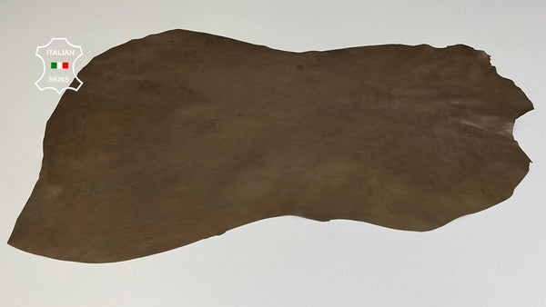 BROWN VEGETABLE TAN VINTAGE LOOK Soft Lambskin leather hides 6+sqf 0.8mm #B6451