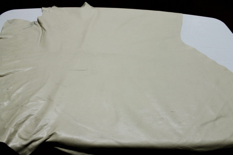 Italian CALF leather hide hides skin skins IVORY  #9900 12sqf