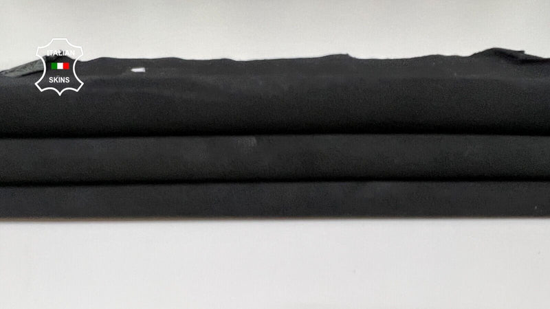 ANTHRACITE BLACK SUEDE Soft Stretch Lambskin leather hide pants 4sqf 0.8mm B3698