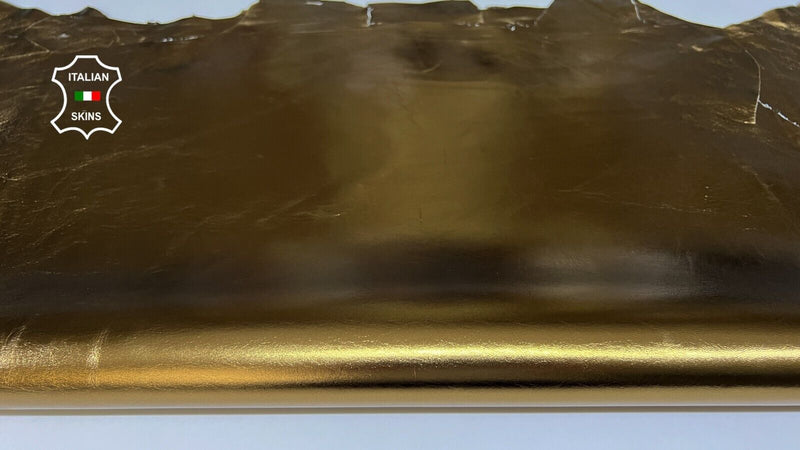 METALLIC BRONZE Soft Italian Lambskin leather hides 3 skins 15sqf 0.8mm #B6125