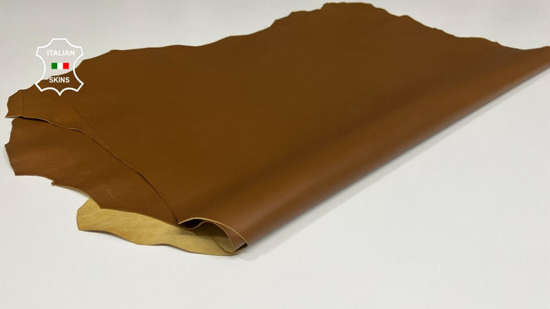 TAN BROWN Italian Lambskin leather hides bookbinding 2 skins 12+sqf 0.9mm #B4139