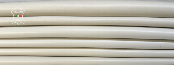 LIGHT BEIGE Italian Lambskin Lamb Sheep leather hides 3 skins 15sqf 1.0mm #B7949