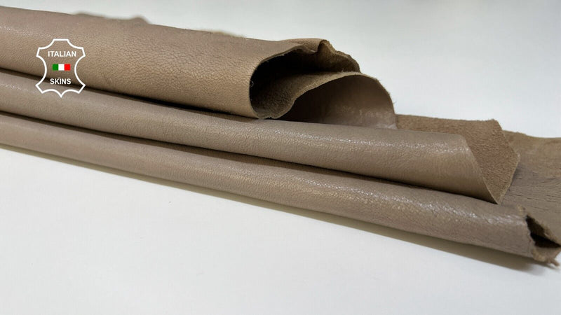 TAUPE BEIGE VEGETABLE TAN Thick Soft Lambskin leather hides 6sqf 1.2mm #B6450