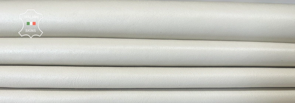 IVORY BONES ROUGH Thick Soft Italian Goatskin leather 3 skins 16sqf 1.1mm #B7360