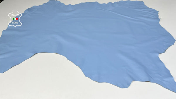 LIGHT BLUE AZURE Soft  Italian Lambskin leather Bookbinding 10sqf 0.8mm B9697