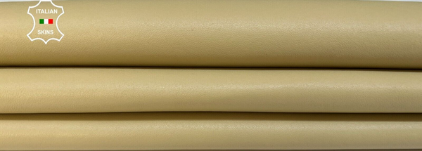 BEIGE Soft Stretch Lambskin leather  hides Bookbinding legging 4sqf 0.8mm #B3693