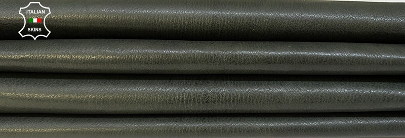 PINE GREEN ANTIQUED VEGETABLE TAN ROUGH Goat Leather 2 skins 8sqf 1.1mm #B9603