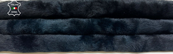 DARK TEAL SHORT Hair On sheepskin Lamb shearling fur leather hides 16"X21" B8656