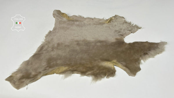 BEIGE Short Hair On sheepskin shearling fur Sheep leather skin 17"X17" #B7243