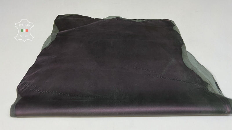 EGGPLANT PURPLE PEARLIZED Soft Stretch Lambskin Lamb leather 6+sqf 0.8mm B7435