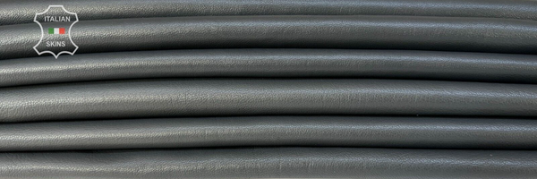 DARK GRAY Thin Soft Italian Lambskin leather hides 2 skins 14sqf 0.6mm #B8100