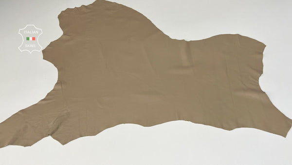 KHAKI BEIGE Soft Italian Lambskin leather hides Bookbinding 5+sqf 0.7mm #B8235