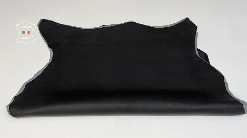 WASHED BLACK Thick Soft Italian Stretch Lambskin leather hides 6sqf 1.3mm B7137