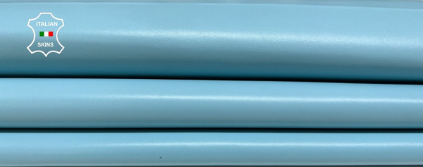 SKY LIGHT BLUE Soft Italian Lambskin Sheep leather Bookbinding 7+sqf 0.8mm B4968