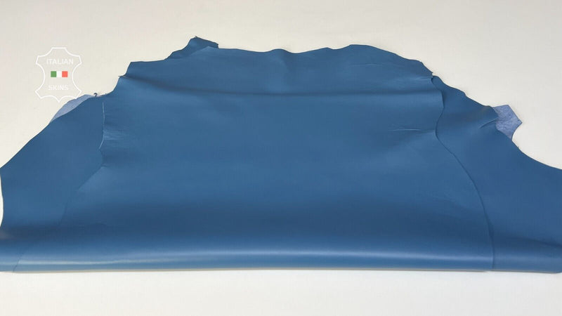 BLUE Thick Italian Lambskin Lamb Sheep leather hides 2 skins 16sqf 1.4mm #B7839