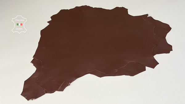REDDISH BROWN Soft Italian Lambskin Sheep leather hide 2 skins 10sqf 0.7mm B8237
