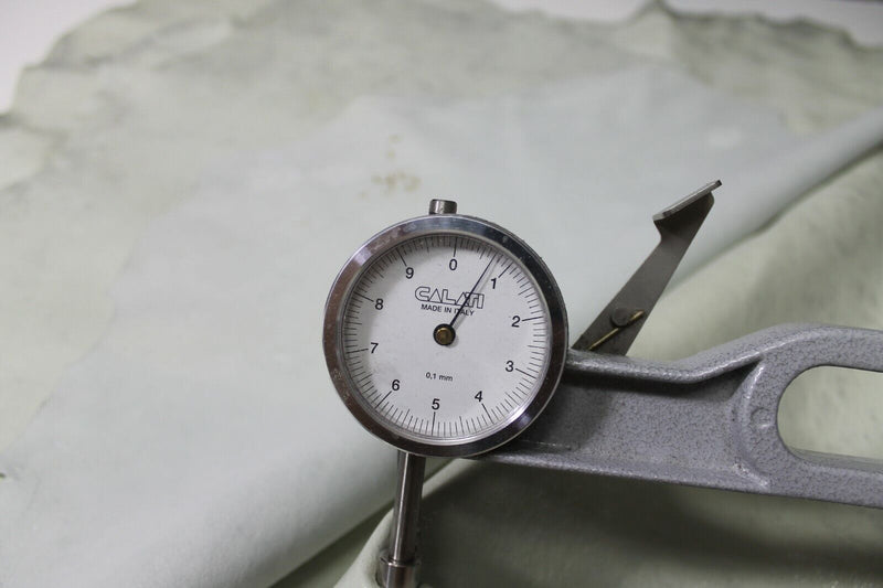 LIGHT GREY METALLIC SILVER DISTRESSED VINTAGE Lamb Leather 3 skins 15sqf 0.7mm