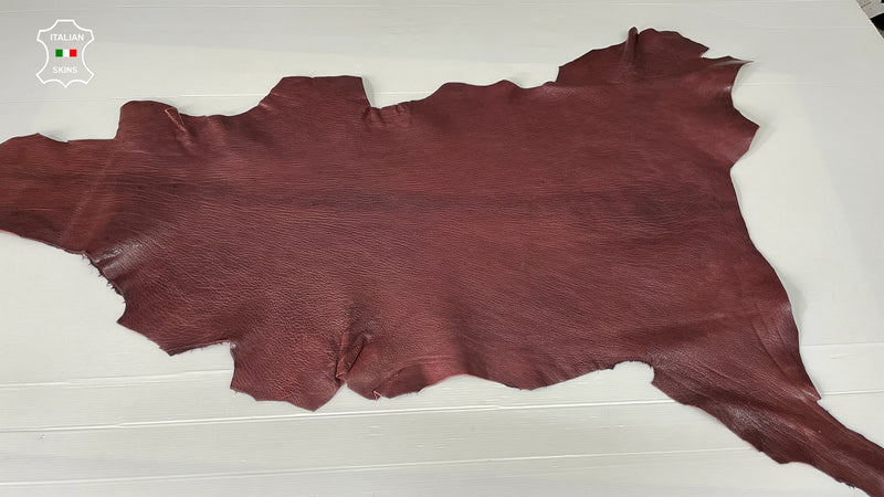 OLD WINE rustic vegetable tan Italian Goatskin Goat wholesale leather skins 0.5mm to 1.2 mm