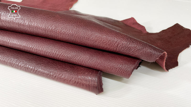OLD WINE rustic vegetable tan Italian Goatskin Goat wholesale leather skins 0.5mm to 1.2 mm