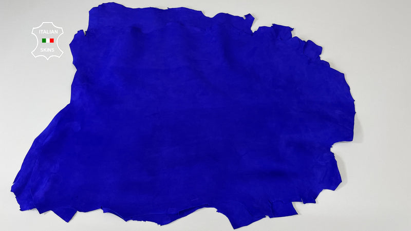 ROYAL BLUE SUEDE Italian Goatskin Goat wholesale leather skins 0.5mm to 1.2 mm