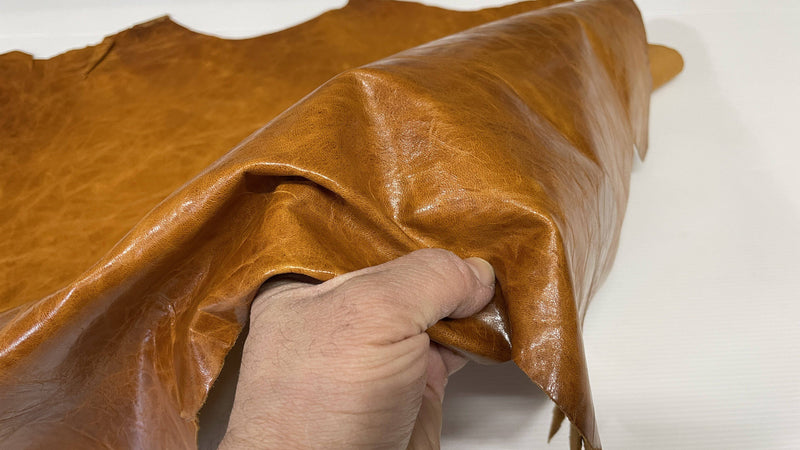TAN brown vegetable tanned Italian lambskin lamb sheep wholesale leather skins 0.5mm to 1.2 mm