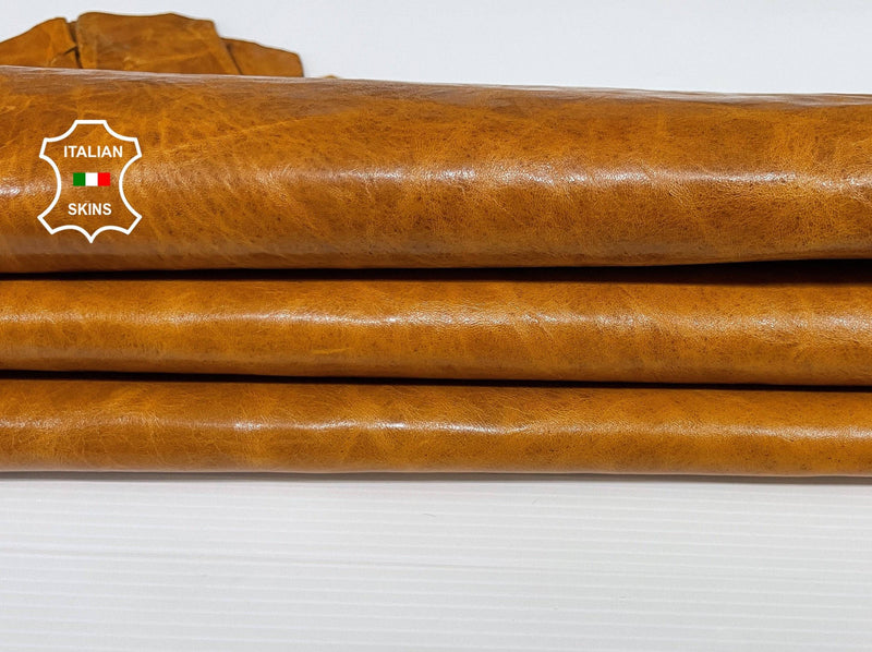 TAN brown vegetable tanned Italian lambskin lamb sheep wholesale leather skins 0.5mm to 1.2 mm