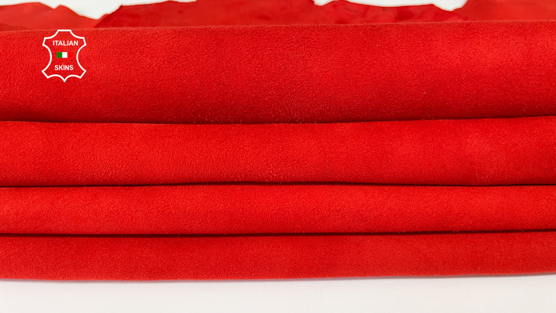 RED SUEDE Italian Goatskin Goat wholesale leather skins 0.5mm to 1.2 mm