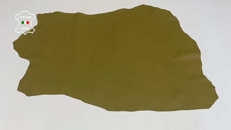 OLIVE BRAB GREEN TOP QUALITY smooth Italian genuine Metis Lambskin Lamb Sheep wholesale leather skins for shoes 0.5mm to 1.0 mm