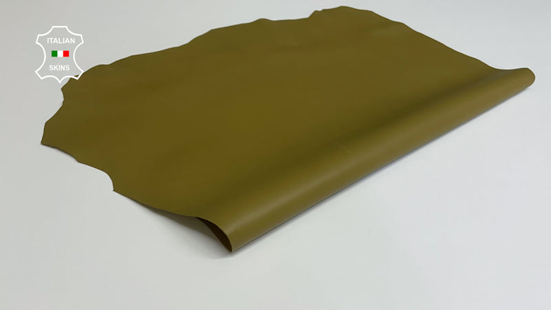 OLIVE BRAB GREEN TOP QUALITY smooth Italian genuine Metis Lambskin Lamb Sheep wholesale leather skins for shoes 0.5mm to 1.0 mm
