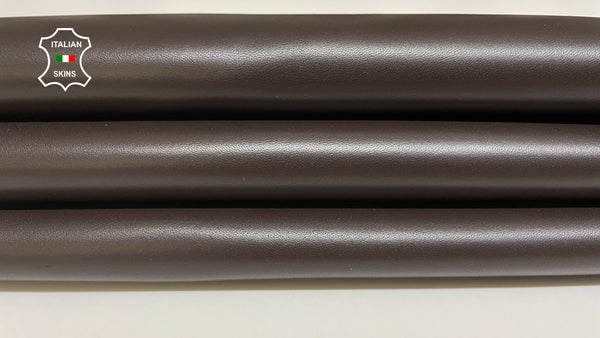 DARK BROWN TOP QUALITY smooth Italian genuine Metis Lambskin Lamb Sheep wholesale leather skins for shoes 0.5mm to 1.0 mm