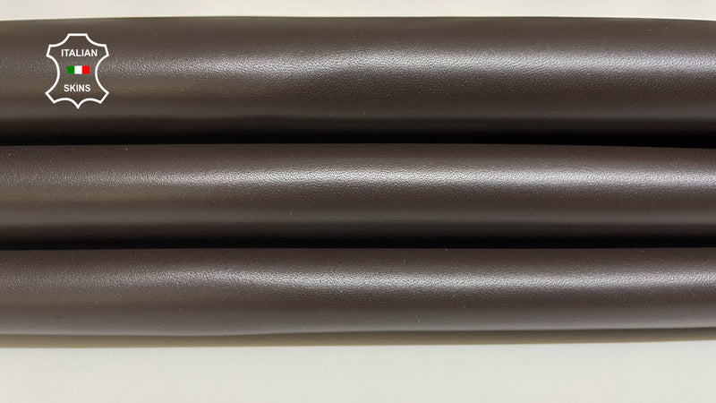 DARK BROWN TOP QUALITY smooth Italian genuine Metis Lambskin Lamb Sheep wholesale leather skins for shoes 0.5mm to 1.0 mm