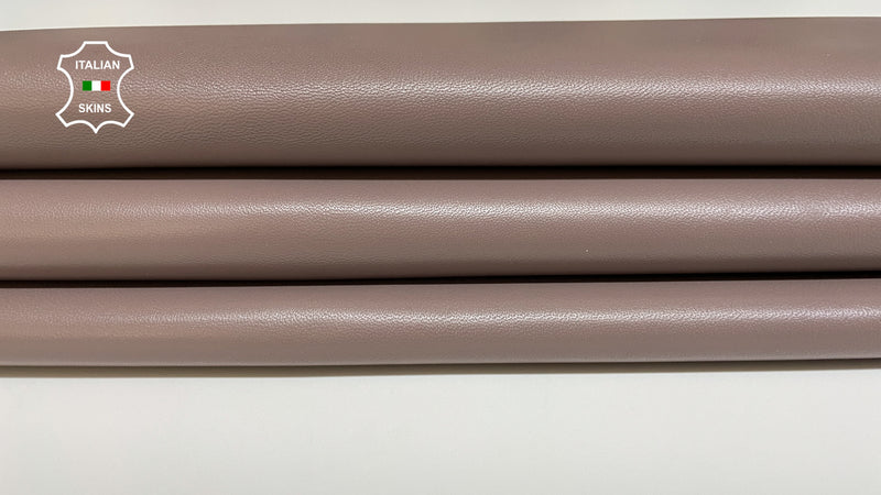 LIGHT TAUPE GREY smooth Italian genuine Metis Lambskin Lamb Sheep wholesale leather skins for shoes 0.5mm to 1.0 mm