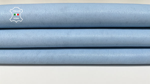 Sky Blue Italian genuine STRETCH Lambskin Lamb Sheep wholesale leather skins Elastic pants trousers leggings 0.5mm to 1.0 mm
