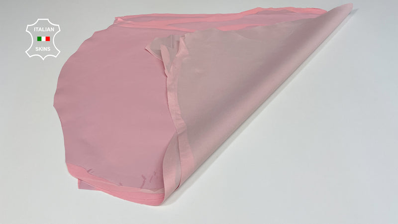 Pink Soft Italian genuine STRETCH Lambskin Lamb Sheep wholesale leather skins Elastic pants trousers leggings 0.5mm to 1.0 mm