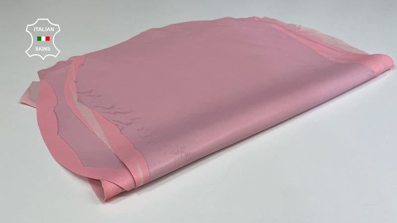 Pink Soft Italian genuine STRETCH Lambskin Lamb Sheep wholesale leather skins Elastic pants trousers leggings 0.5mm to 1.0 mm