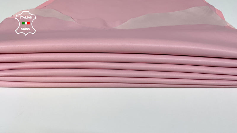 Pink Soft Italian genuine STRETCH Lambskin Lamb Sheep wholesale leather skins Elastic pants trousers leggings 0.5mm to 1.0 mm