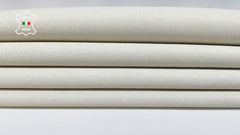 Off White Bones Ivory Italian lambskin leather skins from italianskins, showcasing soft, genuine Italian stretch lamb leather.