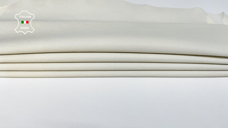 Off White Bones Ivory Soft Italian genuine STRETCH Lambskin Sheep wholesale leather skins Elastic pants trousers leggings 0.5mm to 1.0 mm