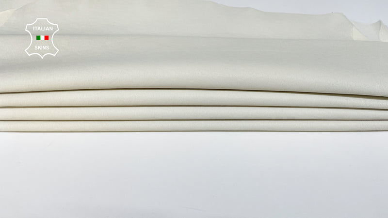 Off White Bones Ivory Soft Italian genuine STRETCH Lambskin Sheep wholesale leather skins Elastic pants trousers leggings 0.5mm to 1.0 mm