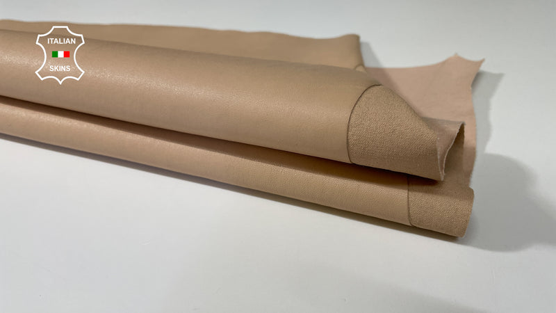 Nude Pink Beige Soft Italian genuine STRETCH Lambskin Lamb Sheep wholesale leather skins Elastic pants trousers leggings 0.5mm to 1.0 mm