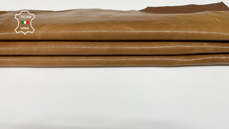 Vintage Brown Shiny Vegetable Tan Soft genuine STRETCH Lamb Lambskin Sheep wholesale leather Elastic pants trousers leggings 0.5mm to 1.0 mm
