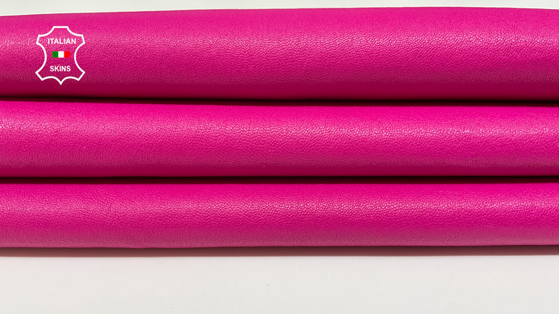 Hot Pink Soft Italian genuine STRETCH Lambskin Lamb Sheep wholesale leather skins Elastic pants trousers leggings 0.5mm to 1.0 mm