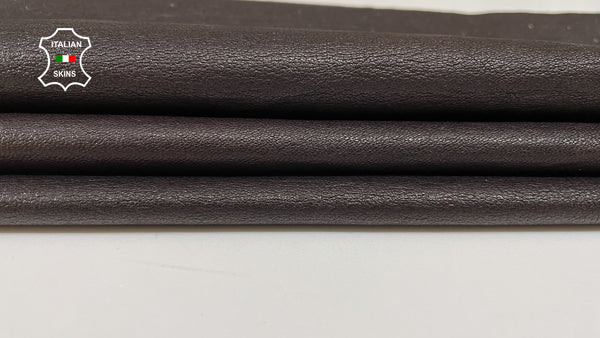 Dark Chestnut Brown Soft Italian genuine STRETCH Lambskin Lamb Sheep wholesale leather skins Elastic pants trousers leggings 0.5mm to 1.0 mm