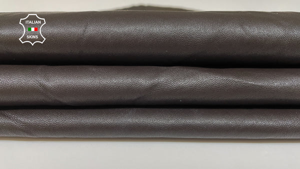 Dark Mahogany Brown Soft Italian genuine STRETCH Lambskin Lamb Sheep wholesale leather skins Elastic pants trousers leggings 0.5mm to 1.0 mm