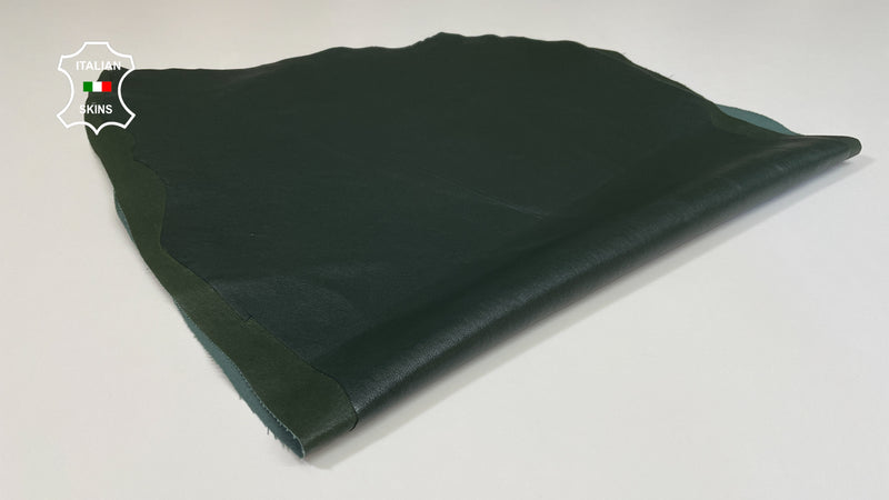 Dark Green Soft Italian genuine STRETCH Lambskin Lamb Sheep wholesale leather skins Elastic pants trousers leggings 0.5mm to 1.0 mm
