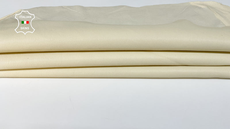 Vanilla Creamer Soft Italian genuine STRETCH Lambskin Lamb Sheep wholesale leather skins Elastic pants trousers leggings 0.5mm to 1.0 mm