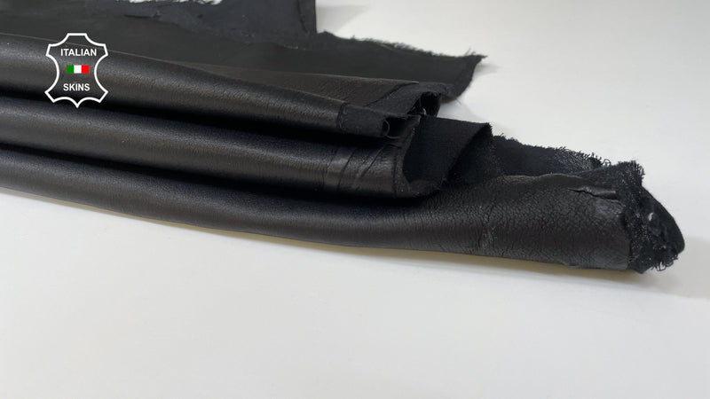Black Soft Italian genuine STRETCH Lambskin Lamb Sheep wholesale leather skins Elastic pants trousers leggings 0.5mm to 1.0 mm