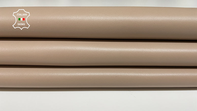 TAUPE BEIGE Top Quality smooth Italian genuine Metis Lambskin Lamb Sheep wholesale leather skins shoes Bags Bookbinding 0.5mm to 1.0 mm